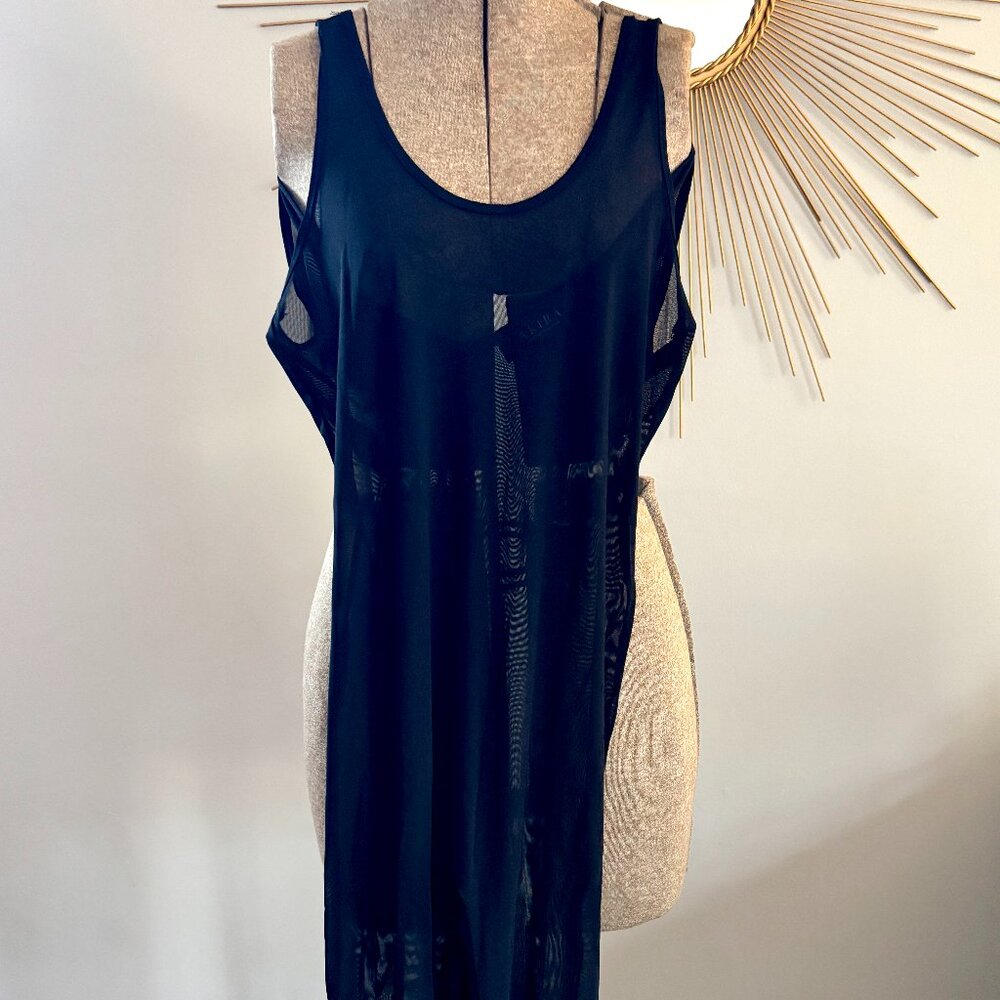 Black sheer cat suit